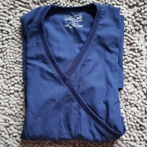 Navy scrub top xs